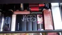 Fave lippies go in the stacked top drawer sections