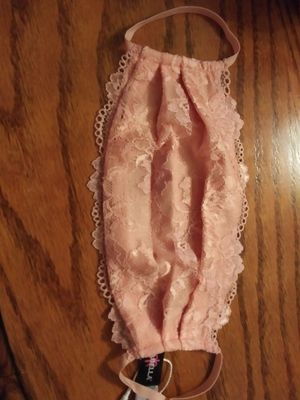 Looks a bit like lingerie.  I wonder if it will look like I repurposed lingerie for a mask...