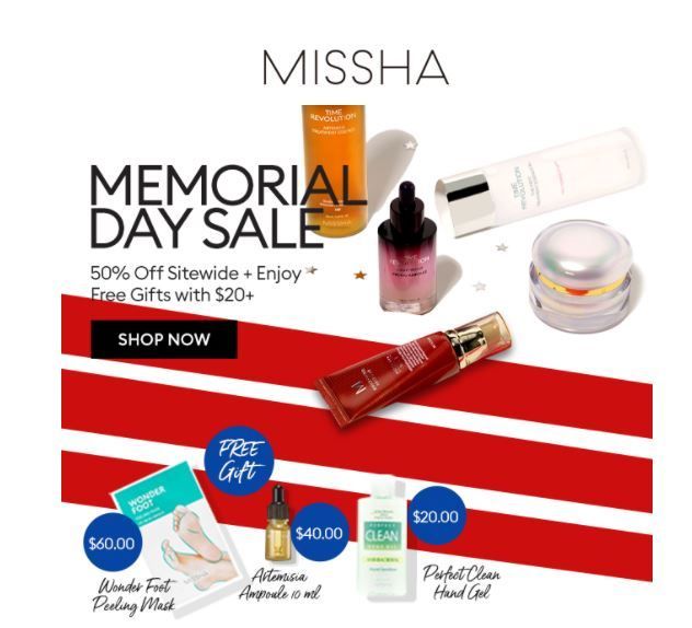 Missha 50% off sitewide.JPG