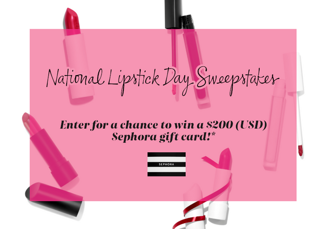 National Lipstick Day Sweepstakes