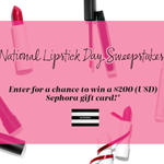 National Lipstick Day Sweepstakes