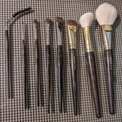 Smith eye and face brushes with a more unique design