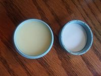 This balm is actually a solid that needs to be warmed by your hand/skin.