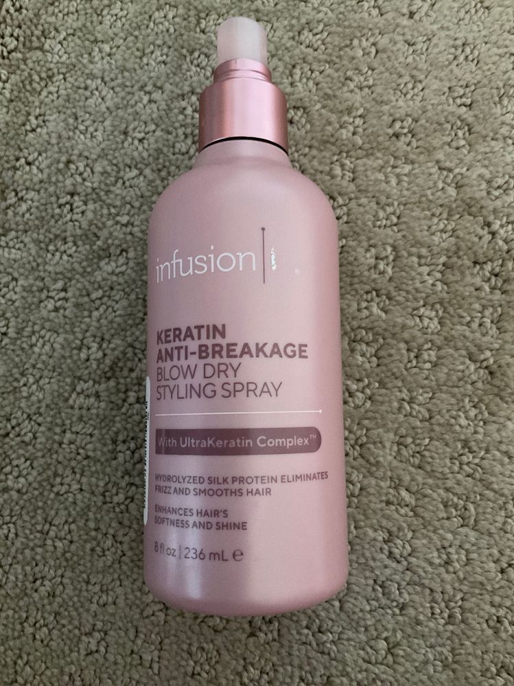 Infusion, blow dry styling spray