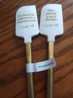 I actually had to throw away one of my spatulas last week, so perfect timing!  And I love these Dolly quotes!