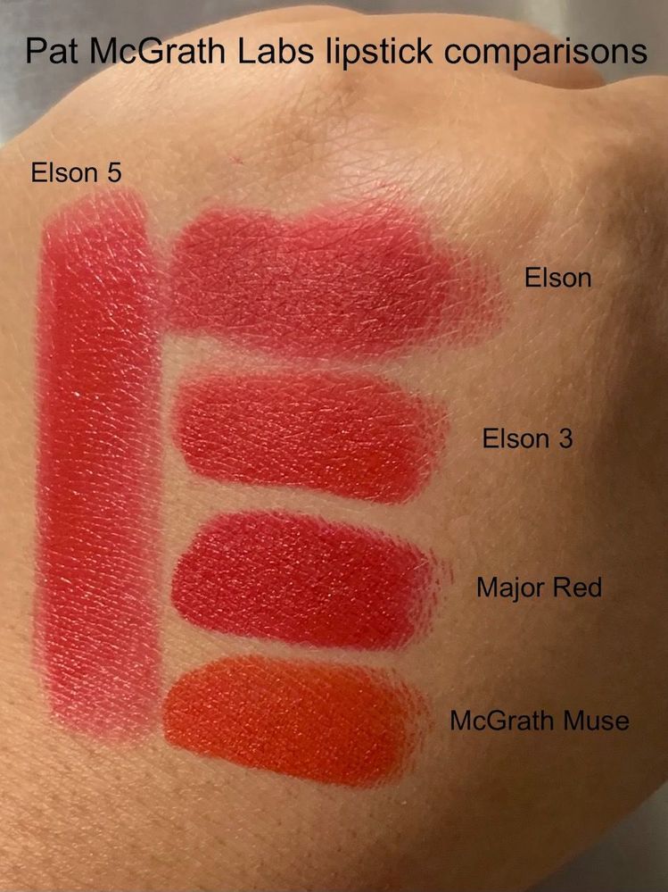 I skipped Elson 2 because I know it's much warmer toned, similar to McGrath Muse which I also could've omitted. Elson 4 (a liquid matte shade) is the only Elson I don't have (yet). :D