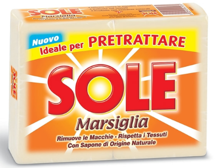 Block of Marseille soap for clothes and laundry