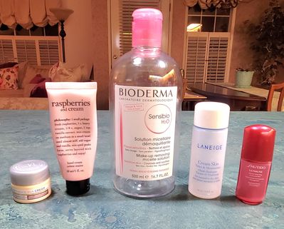 I LOVE how the Raspberries and Cream hand cream smells and Bioderma is just a staple; everything else was just "meh".