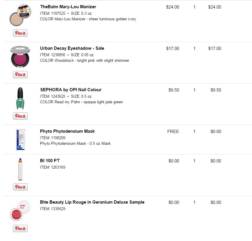 Very First Sephora Order Beauty Insider Community