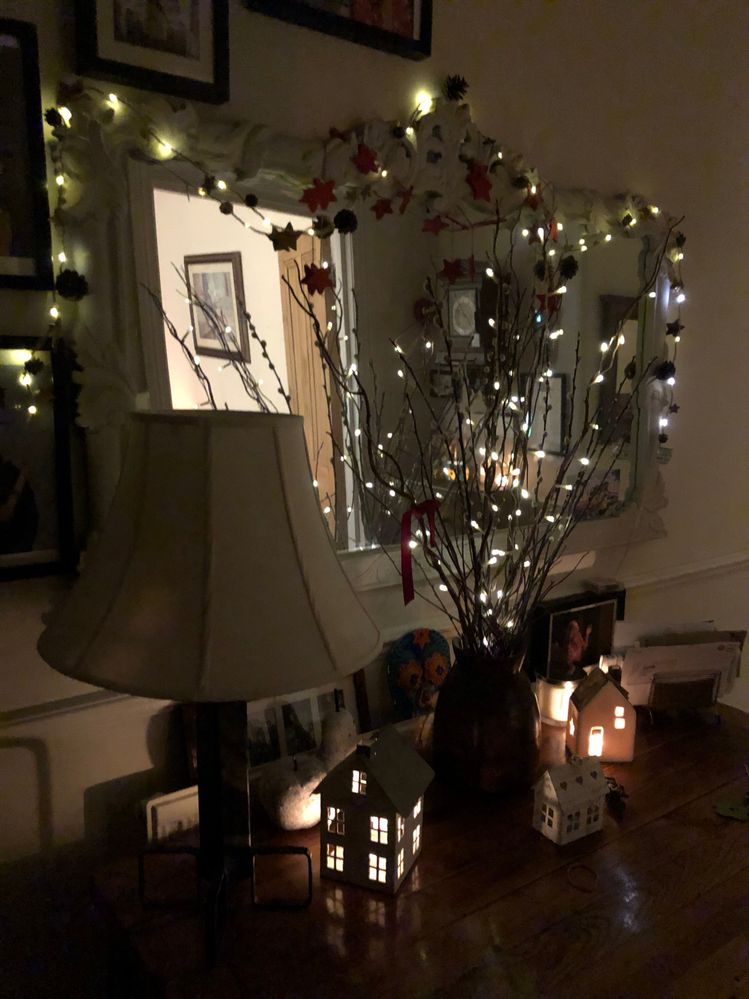 My landlady's fairy lights & candles