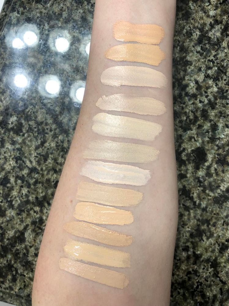 Some other concealers to show shades if anyone else is looking to compare.  Top to Bottom, SC 15.5N, SC 10N, SC 04N, Charlotte Tilbury Beautiful Skin Radiant Concealer in 1 Fair, Dior Backstage Concealer 0N, Kosas Revealer Concealer 0.5N, MAC Studio Fix Concealer in NW10, Giorgio Armani Power Fabric Concealer 3, Pat McGrath Labs L2, Nars Radiant Creamy Custard, Too Faced Born this Way Snow, Dior Forever 1N.