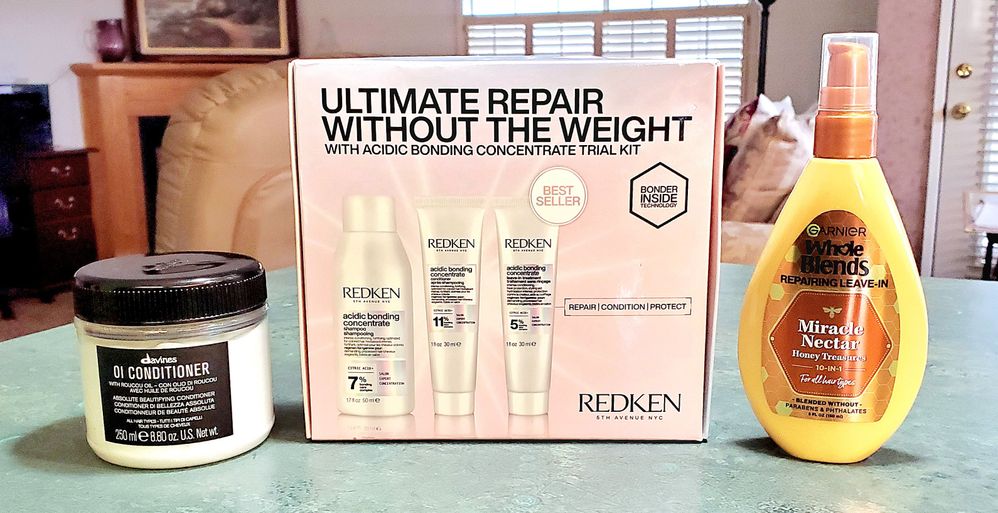 Sadly the Redken set was a complete fail for me but I like the Davines conditioner and LOVE the Garnier leave-in.
