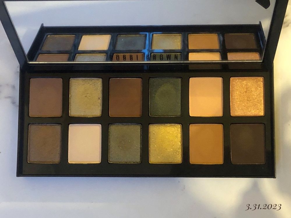 Don't see a dent? Me neither. Ha! To be expected. I am enjoying this palette. It took me a year to hit pan on Biba and that was using it every single day. I reach for shadows in this palette much less frequently so get comfortable, folks, it could be a long ride with this one.