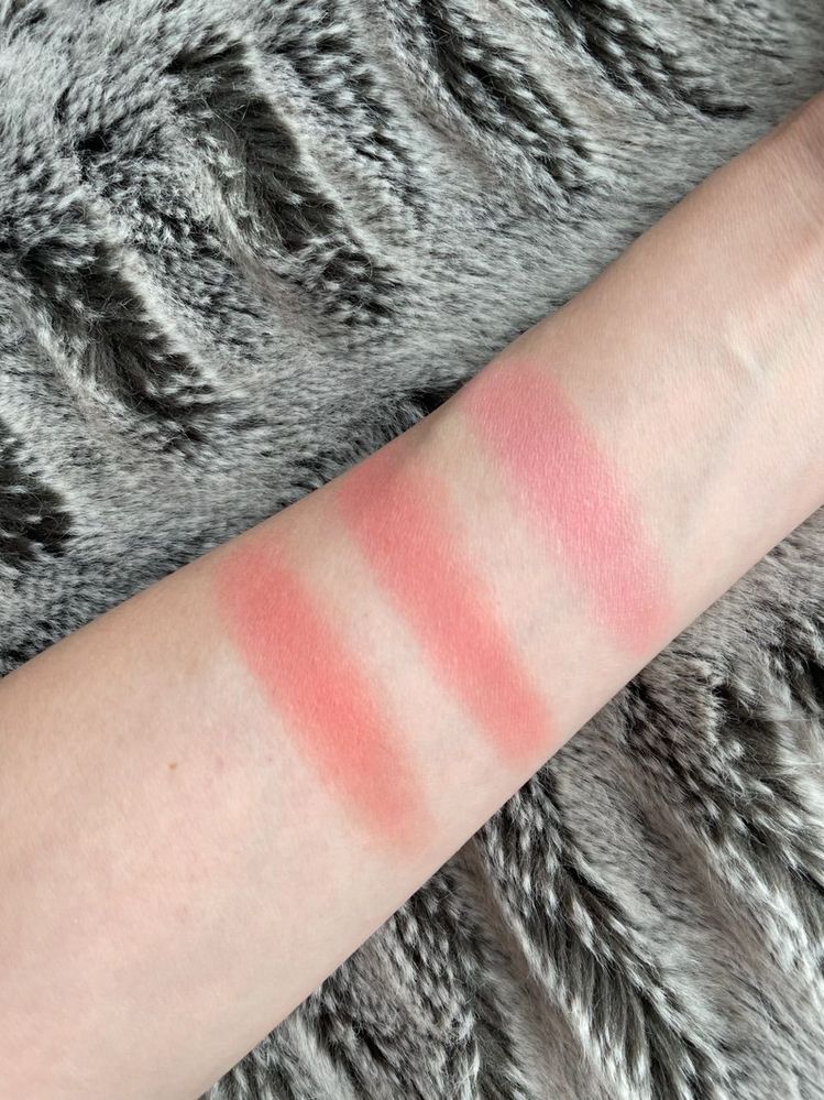 New Rose edit blush on the right