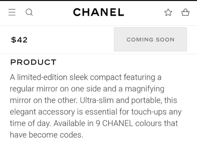 Re: Chanel Updates - Page 30 - Beauty Insider Community