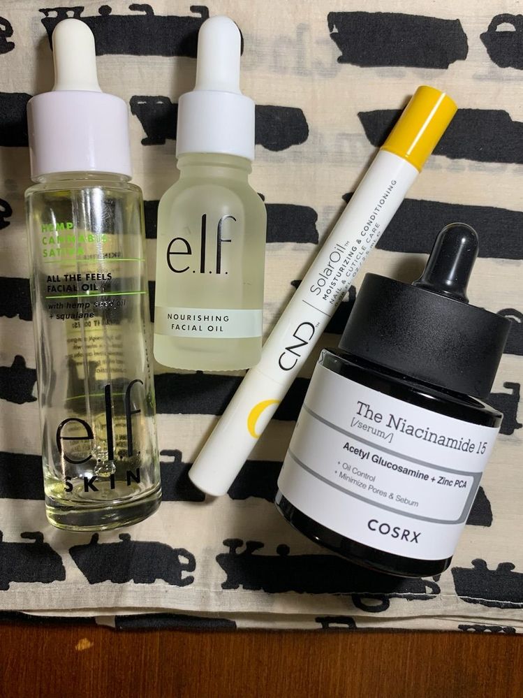 3 nail care items and 1 skincare item.