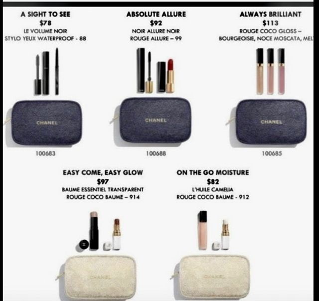 NEW - Chanel Holiday 2023 Gift Sets - Makeup and Bag - BNIB