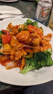 Sweet and sour shrimp