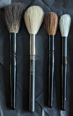 L-R: WG 2017 Holiday Brush, MAC 137, WG 14, WG F5