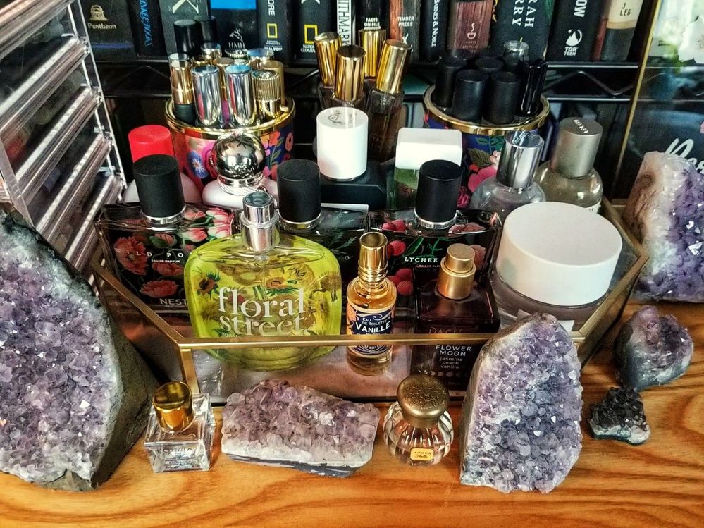 my full size EDP collection & some of my travel sprays