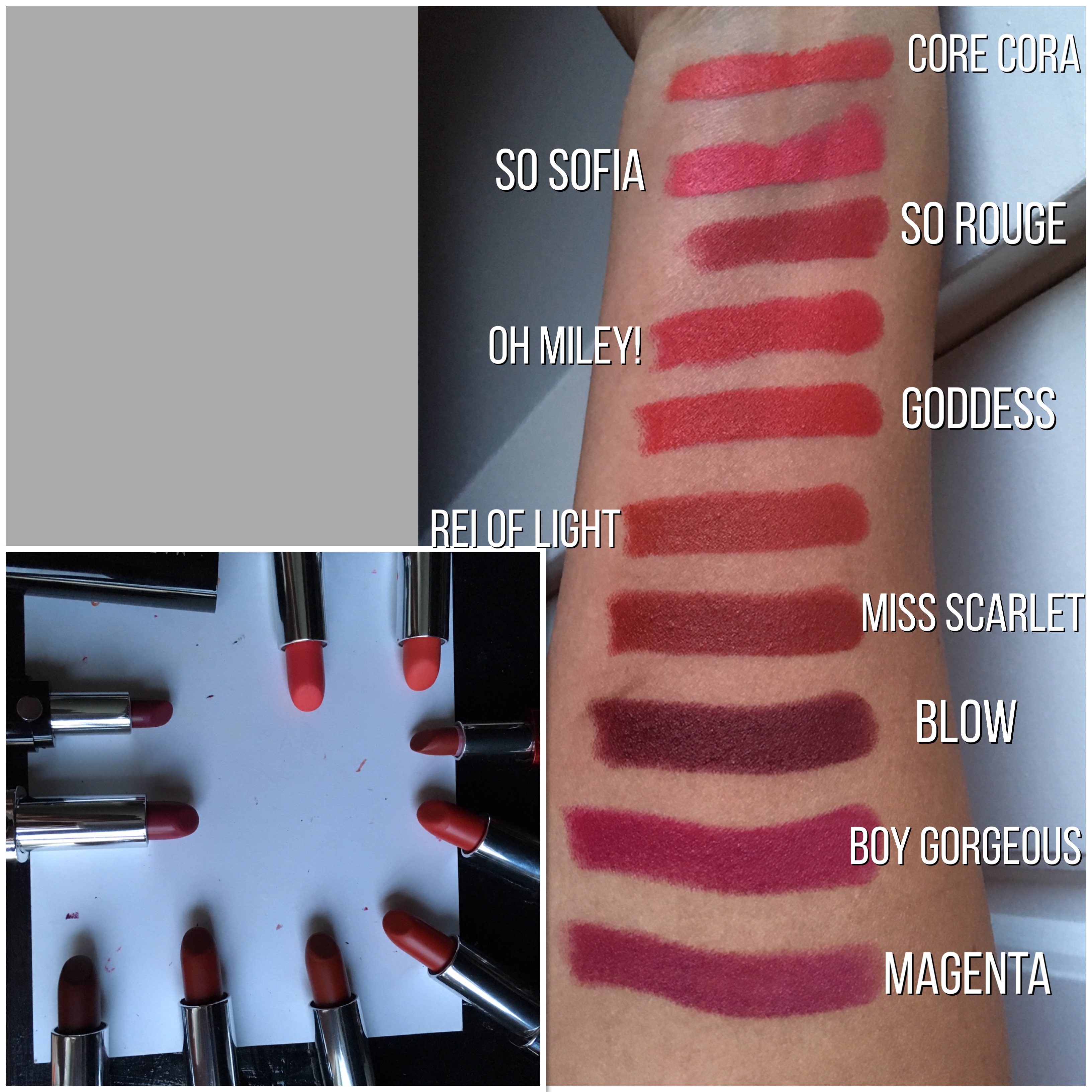 Jacobs Beauty Marc Jacobs Le Marc Lip Creme Swatches MARC JACOBS