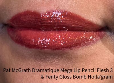 Flesh 3 topped with a randomly grabbed Fenty Gloss Bomb :D