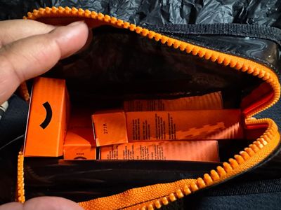 Holding the AC things I ordered, with plenty of room to spare.