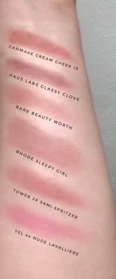 Swatches are photographing more brown than they appear in real life.