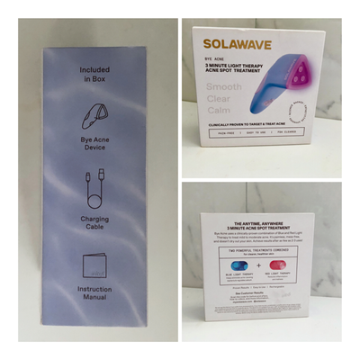Solawave box: exterior view