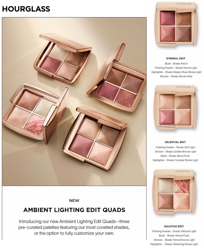 Collage of images from a promo email I received from Hourglass.