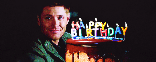 Image result for happy birthday supernatural dean gif. 