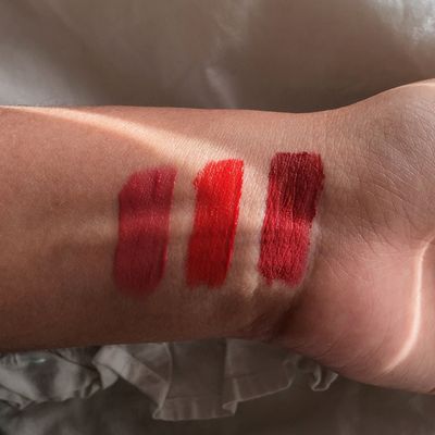 Left to right: Ink Airy Velvet #05, Ink Velvet #02, #06