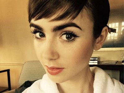 Lily-Collins-Makeup-Eyebrows
