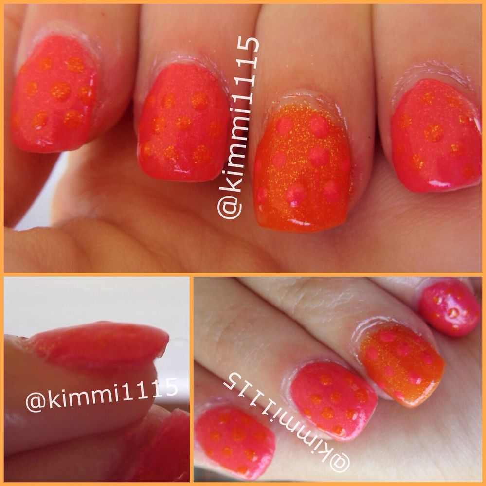 pink orange nails framed.JPG