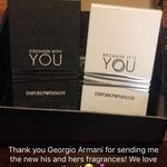 If you haven't tried the emporio Armani his and hers fragrances, you need them asap!