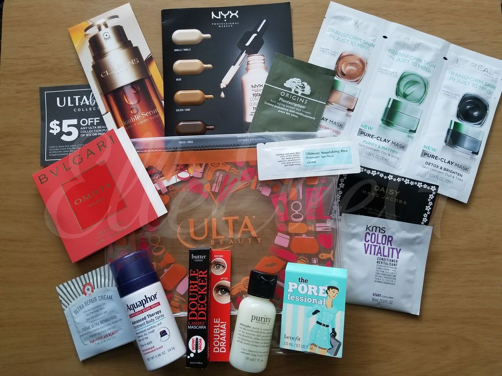 No clue what I ordered but here's the Ulta GWP