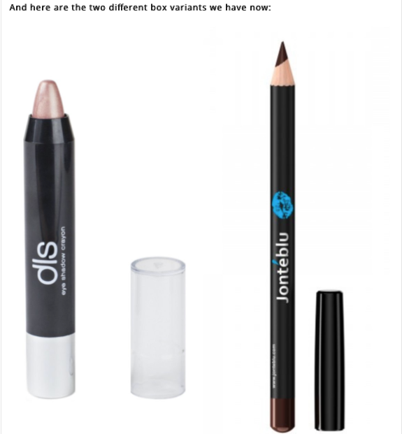 dls Eyeshadow Crayon and Jonteblu Lip Liner