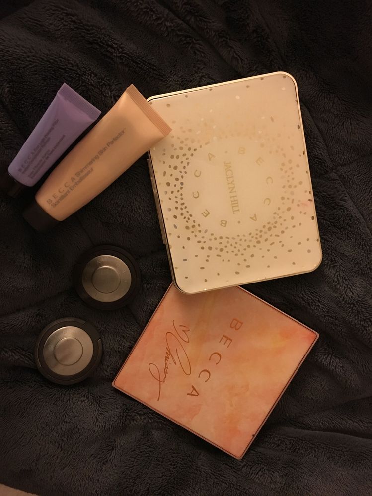 My collection of Becca products