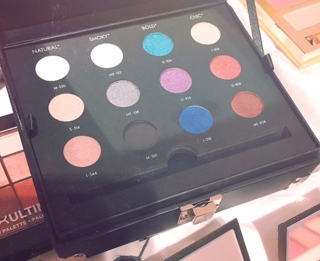 I love this Make Up for Ever palette tht I got it on sale from 2 years ago(Sephora sale section) yes I didn't touch a single shadow - the colors are too pretty to use.(Especially blues,purple,copper color) I bought it just to collect lol