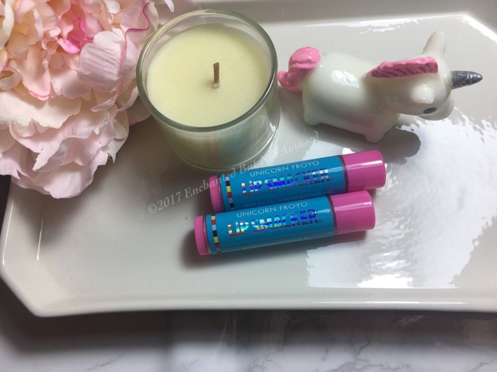 Unicorn Froyo Lipbalm!  Tastes like berry - sort of like Unicorn Frappuccinos!