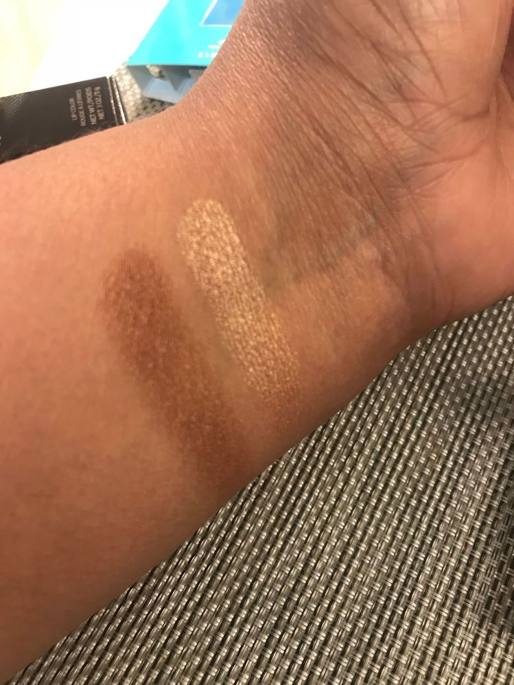 Left- iris bronze, right body doulble