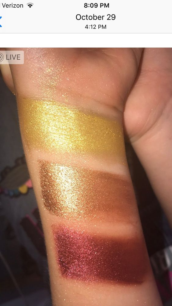My daughter did these swatches when they first came out.