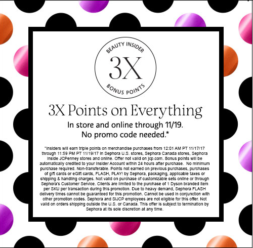 Sephora 3x Points Promotion November 2017.png
