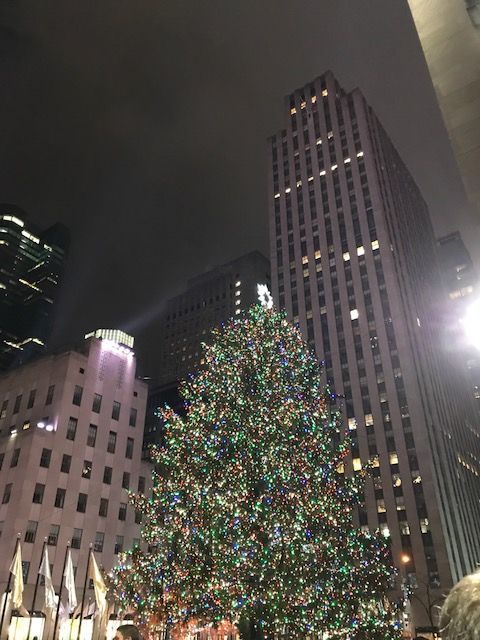 The Christmas Tree at the Rockefeller Center in NY