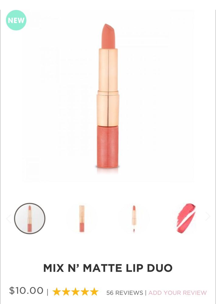 Mix n Matte lip duo in Coral Pop