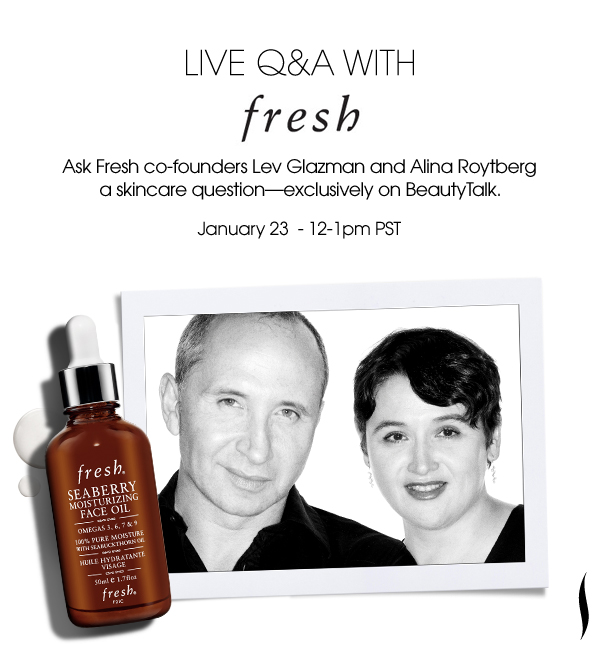Lev Glazman and Alina Roytberg Talk Founding Fresh Beauty