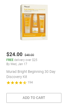 This went on sale for one day as if it were one of the Daily Deals (but it wasn't listed as such)...my sis loves this line so I had been thinking about getting it for her, and then poof...not on sale anymore