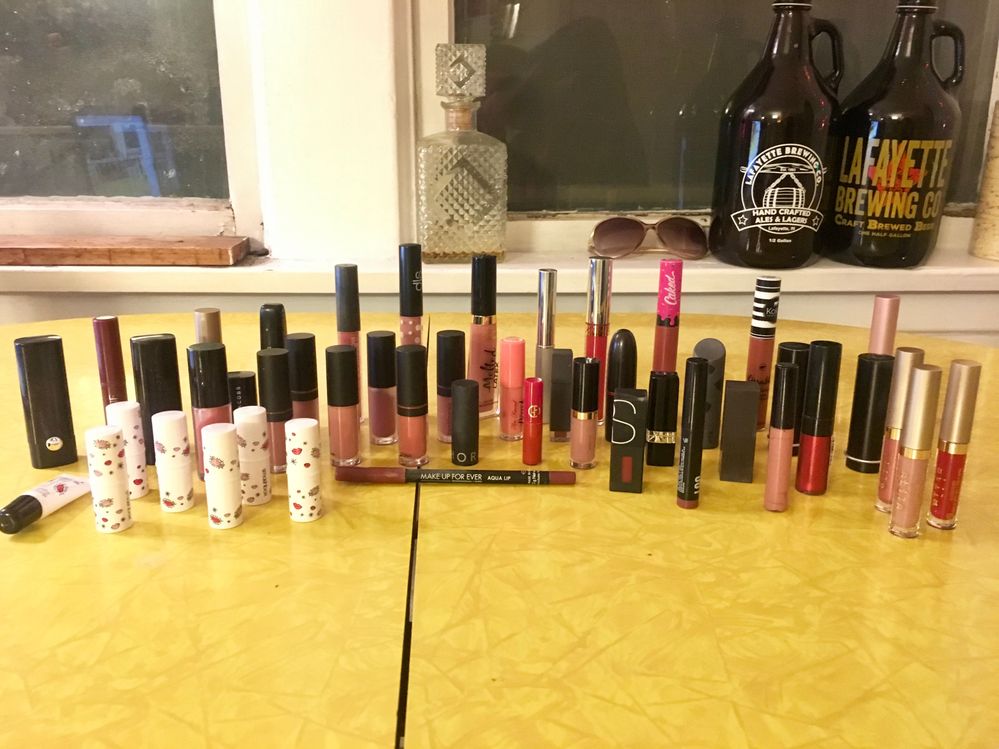 Lipstick collection amassed in 2017!