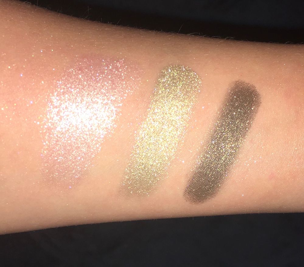 Three eyeshadows- they need fix+ because they're a little crumbly but really gorgeous