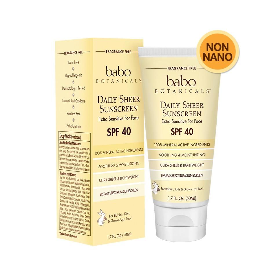 non silicone sunscreen